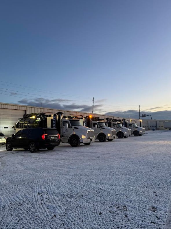 Massive Services hydrovac excavation fleet in North Dakota ready for deployment in winter conditions